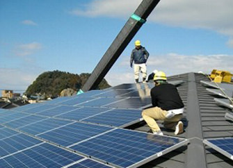太陽光発電システムの設置